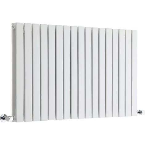 Milano Capri White Horizontal Double Flat Panel Radiator - 635mm x 1000mm (1/5)