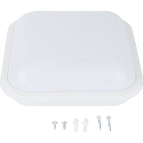 Plafonnier Led Étanche 20w 2500lm Ip54 Pour Salle De Bain Couloir Garage Blanc 3000k (1/5)