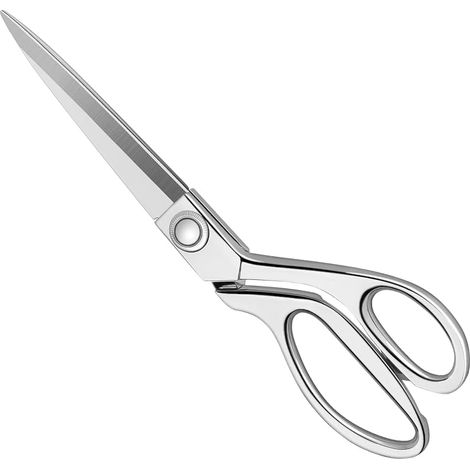 Ciseaux ¨¤ coudre robustes - 24 cm - Ciseaux de couture professionnels en acier inoxydable pour tissus, cuir, tailleurs, artistes, ¨tudiants, couture (1/5)
