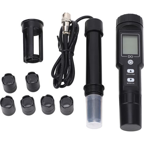 Oxymètre numérique portable Dissolved Oxygen Meter Analyzer Sonde DO étanche 0-30mg/L compensation température automatique pour aquaculture (1/5)