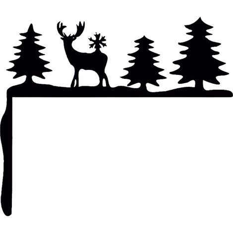 Décor En Fer Pour Cadre De Porte - Scène De Nativité De Noël - Décoration Murale Et Fenêtre - 1 Pièce (1/4)