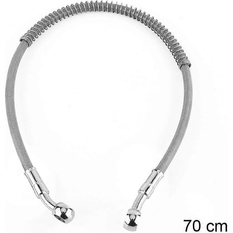 Tuyau d'huile de frein pour moto 39 cm / 70 cm, raccord de conduite de carburant, acier inoxydable tressé, 70 cm / 27,6 pouces