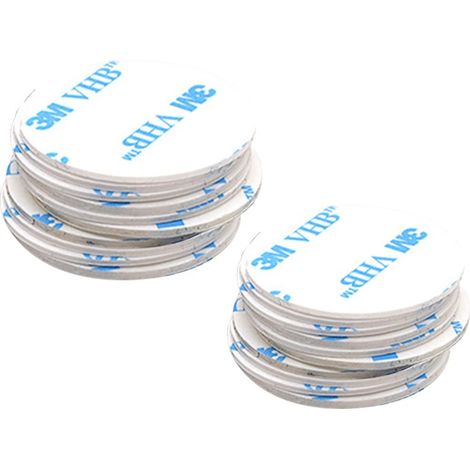 Adhésif adhésif double face 3M, 10 pcs cercle résistant à la chaleur autocollants double face pour ventouse voiture support de téléphone disque et pare-brise Dash Cam (1/5)