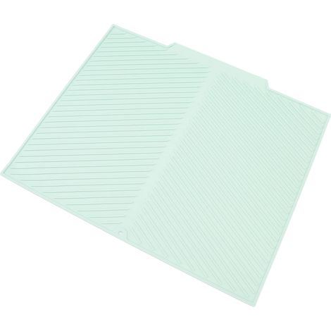 Tapis de séchage vaisselle en silicone isolant thermique multifonction égouttoir sous-bol animal 40,5x50,5 cm (1/5)