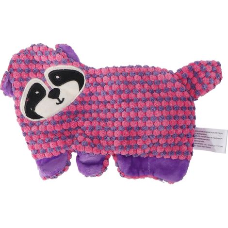Peluche couineuse pour chien, sans danger pour les molaires, soulage l'anxiété, jouet à mâcher pour l'entraînement au nettoyage dentaire, convient à la plupart des chiens, motif raton laveur. (1/5)