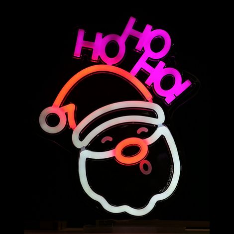 Babbo Natale luminoso da 27cm Led Neon Flex USB da interno Wisdom (1/2)