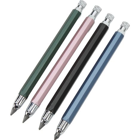 Lot de 10 porte-mines de 5,6 mm pour le travail du bois, adaptés à l'esquisse, aux ombrages, aux travaux manuels, au dessin artistique et au travail du bois. (1/5)