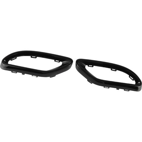 Auspuffblende in Hochglanzschwarz, Ersatzblende für Mercedes-Benz Klasse ABCE GLC CLS W177 W247 W205 W213 X253 C257, lackierte Oberfläche, Autozubehör (1/5)