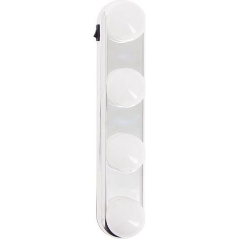 Xanlite – Éclairage de miroir à piles blanc froid 200 lumens – Fixation ventouses – Angle supérieur à 120° – Durée de vie 15000h (1/9)