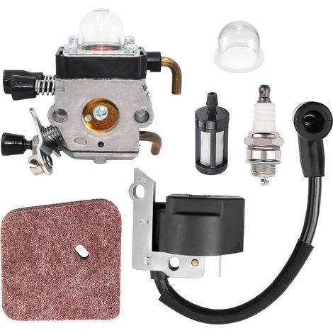 Vergaser mit Zündspule und Primerpumpe, Luftfilter, Kraftstofffilter für STIHL FS38, FS55, FC55, FS45, FS46, KM55, HS45 Freischneider und Rasentrimmer (1/5)