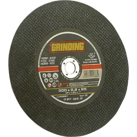 MOLA ABRASIVA PER FERRO ø 350 x 3 - foro mm 25,4 GRINDING 10 PZ (1/3)