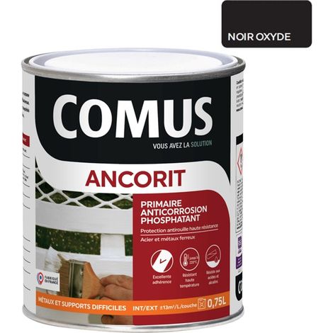 ANCORIT NOIR 0.75L - Primaire antirouille phosphatant pour supports ferreux - COMUS (1/3)