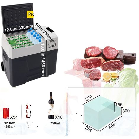 Tragbarer Kompressor-Kühler, 40L Kapazität, 12/24V kompatibel, 50L (1/2)