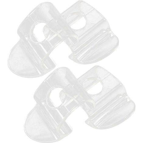 Pièces détachées pour stores enrouleurs : poignées transparentes sans cordon, tirettes en plastique (lot de 4). (1/5)
