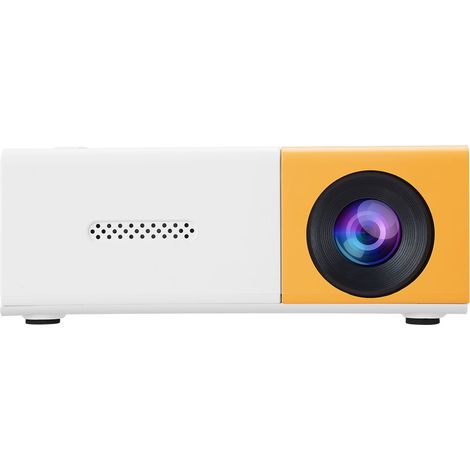 Projecteur portable HD 1080p, réglable, pour home cinéma et extérieur, compatible iOS et Android, interface multimédia HD, clé USB, ordinateur portable et PC (prise AU). (1/5)