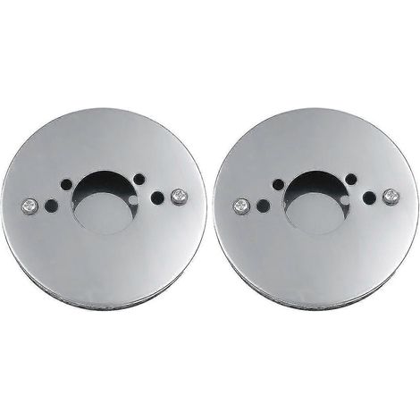 Lot de 2 filtres à air chromés plats à haut débit pour carburateurs SU HS4 de 1 pouce (14 x 3 cm). (1/5)