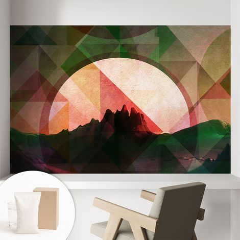 Carta Da Parati - Mural - Con Sala Da Pranzo - Camera Da Letto - Cameretta - Con Colla Gratuita colline pittoresche 104x70 cm (1/5)