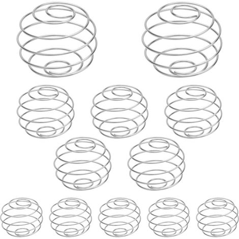 12 Pièces Boule de Secousse, Boule Shaker Biberon en Acier Inoxydable, Trois Tailles Petites Boules Shaker, Mélangeur Biberon pour les Boissons ProtéInées