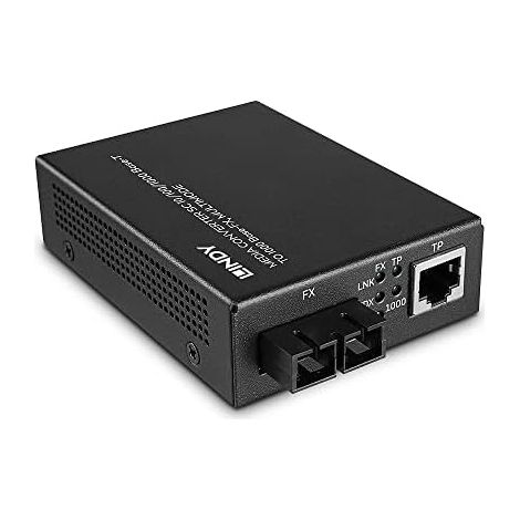 Lindy 25119 convertidor de medio 850 nm Multimodo Negro (1/5)