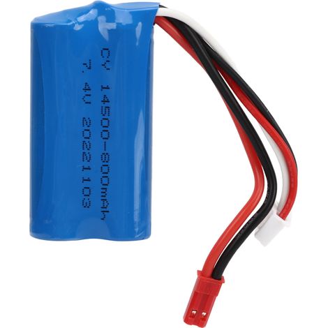 Batterie Li-Ion 7.4V 800mAh pour jouets RC WL917, pack de remplacement LiPo RC, batterie rechargeable 2S. (1/5)