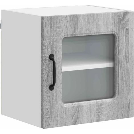 Armadio da cucina rettangolare moderno per uso interno 40 x 31 x 40 cm grande capacità in legno multistrato grigio sonoma 020053525