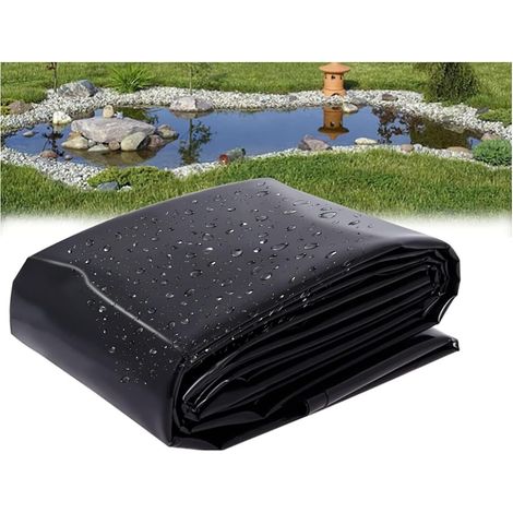1 Bâche Bassin 2m x 2m HDPE Flexible Revêtement Étang Jardin Poisson (1/5)