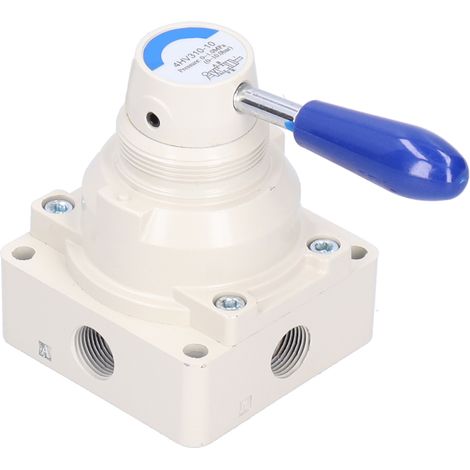 Soupape à levier rotatif pneumatique 3 positions 4 voies pour contrôle de débit 4HV310-10 (1/5)
