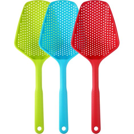 Cucharón Colador - Cucharón Escurridor de Nylon con Mango - para Cocina y Repostería - 3 Unidades (1/5)