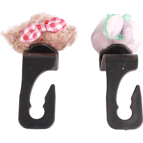 Porte-sacoches Siège Auto Forme Mignonne Dessin Animé Haute Capacité de Charge Crochets Dossier Amovible pour Voiture Type1 (1/5)