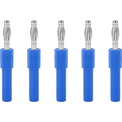 4-mm-Bananenstecker-Adapter, starke Verbindung, gute Leitfähigkeit, industrieller Instrumenten-Konvertierungsstecker (BLAU)