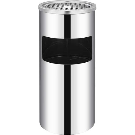 Wand-Aschenbecher Mülleimer Edelstahl 26 L (1/5)