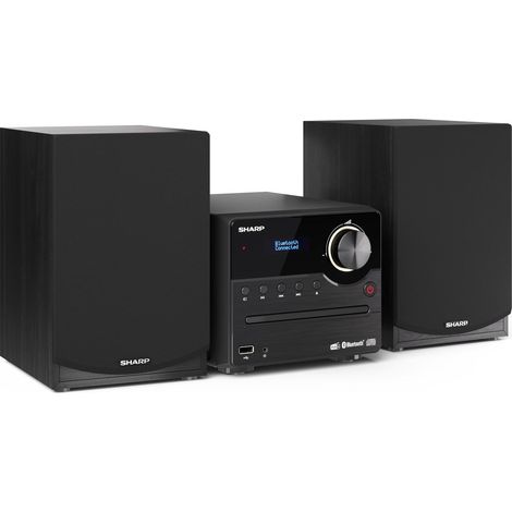 Sharp XL-B517D Microcadena de música para uso doméstico 45 W Negro