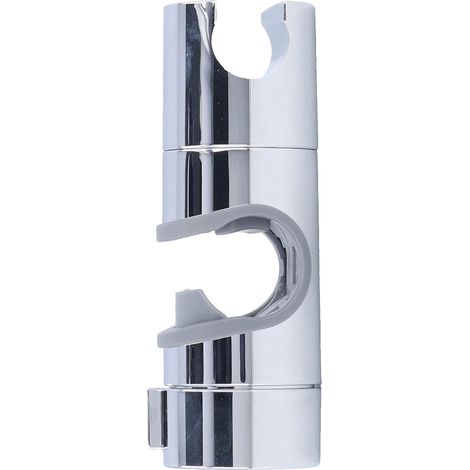 Support de barre de douche coulissante, pince droite réglable à 360°, ABS chromé pour tuyau de 18 à 25 mm (1/5)
