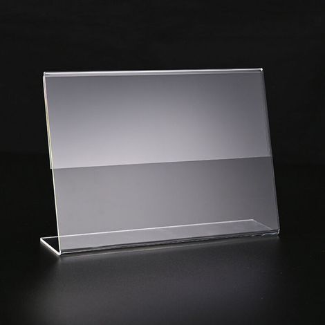 SHINING HOUSE Transparente Acryl-Etiketten, Preisetikettenhalter, 10 Stück Schilder-Display-Kartenhalter, transparente Display-Halter für Regal, Waren (6 x 4 cm) (1/4)