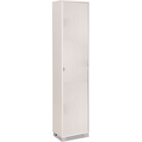 Kit mobile colonna 4 ripiani h190 l43 p29 cm finitura bianco fiammato sarmog 744k - Sarmog (1/5)
