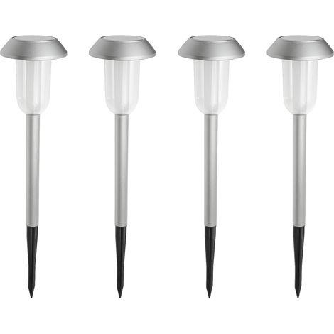 (Lot de 4) Bornes Solaires LED – Blanc Chaud 3000K – 15 Lumens (1/5)