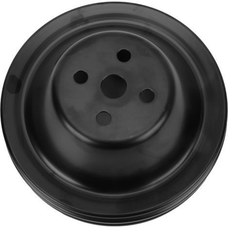 Poulie de pompe à eau courte double gorge pour moteur CHEVROLET SBC 262 327 400, pièce de rechange compatible, aluminium robuste, diamètre précis, performance optimale. (1/5)