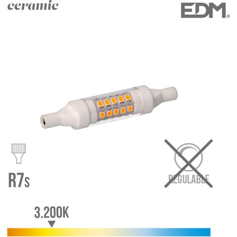 Lineare EDM-LED-Glühbirne 78 mm R7S 5,5 W 720 lm 3000 K warmes Licht Ø1,6 x 7,8 cm