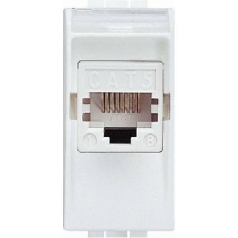 Livinglight presa rj45 cat.6 white color n4261at6