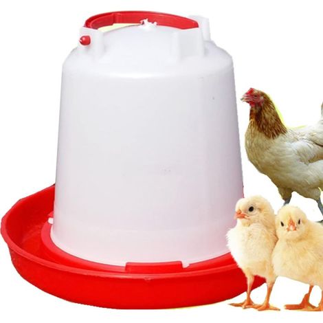 Abreuvoir Mangeoire pour Poules et Poussins, Mangeoire en Plastique ,Poussin Abreuvoir Poulet avec à Suspendre Feeder Amovible Poulailler Grande Contenance 1.5L (1/5)