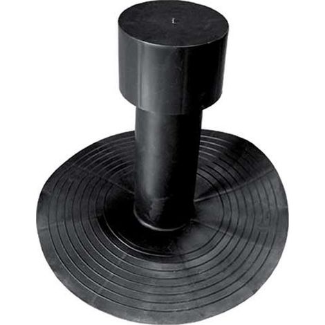Bocchettone tondo con aeratore ø80mm cm25h