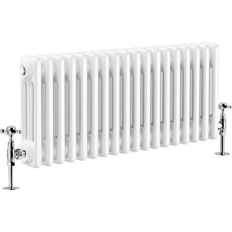 Warmehaus Traditional Triple Column White Radiator 300 x 830mm (1/4)