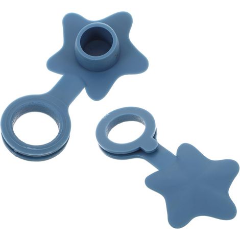 2 bouchons trop-plein - silicone - pour lavabo et trop-plein (1/5)
