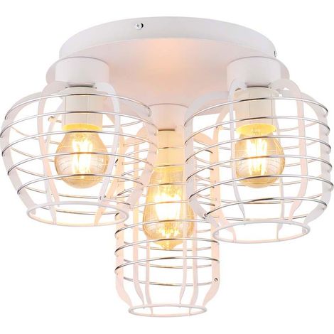Deckenleuchte Deckenlampe Wohnzimmerlampe Aluminiumstäbe 3 flammig D 37 cm