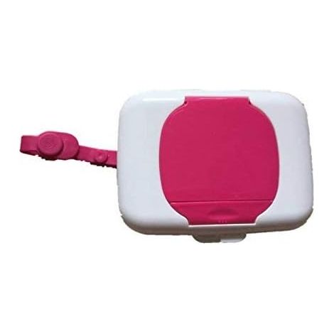 Boîte à mouchoirs humides de voyage portable pour bébé (rouge),