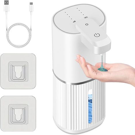 Automatischer Seifenspender mit Sensor, elektrischer Schaumgenerator, intelligenter Handdesinfektionsmittelspender, Seifenspender, Schaummaschine, schwarzes Schaummodell.