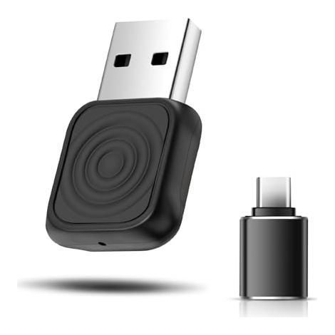 Adaptateur sans fil CarPlay pour iPhone, transforme le CarPlay filaire d'usine en sans fil, compatible avec les voitures à partir de 2016 et iOS 10+, USB/USB-C, Plug & Play, connexion stable sans déla (1/5)