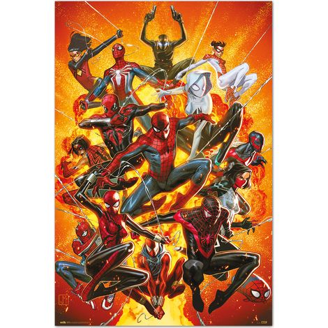 Grupo Erik Póster Marvel Spider Man, Spider Geddon 1 - Lamina Decorativa Marvel/Póster Spiderman - Marvel Merchandising - Producto con Licencia Oficial