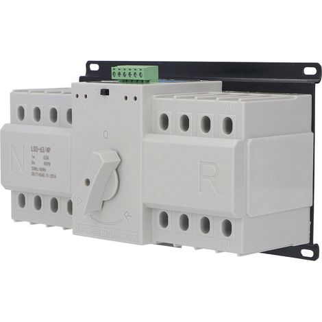 Commutateur de Transfert Automatique 4 Pôles 63A 400V pour Groupe Électrogène, Changement Double Alimentation (1/5)