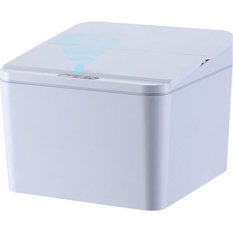 Poubelles sans contact 4L Poubelle à induction intelligente Poubelle automatique Capteur de mouvement infrarouge avec couvercle pour voiture cuisine salle de bain bureau chambre (1/5)
